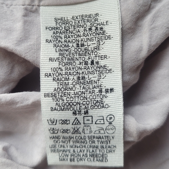 Free People Eyes On You Mini Dress In Stone Lavender Combo, VGUC, Size 8 - Picture 9 of 9